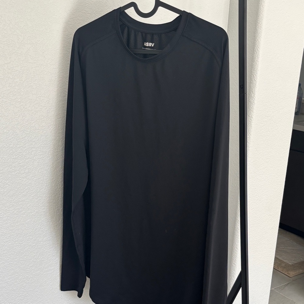 ASRV Men's Charcoal Long Sleeve Tee